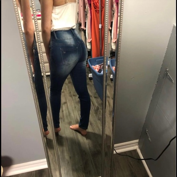 Blue Desire High Rise Jeans - Picture 2 of 3